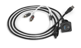 CLARION CMCUSB/3.5 MMPL 9-stykowy port USB 2.0/3.0 plus Wtyk Mini Audio Jack 3.5 mm stereo